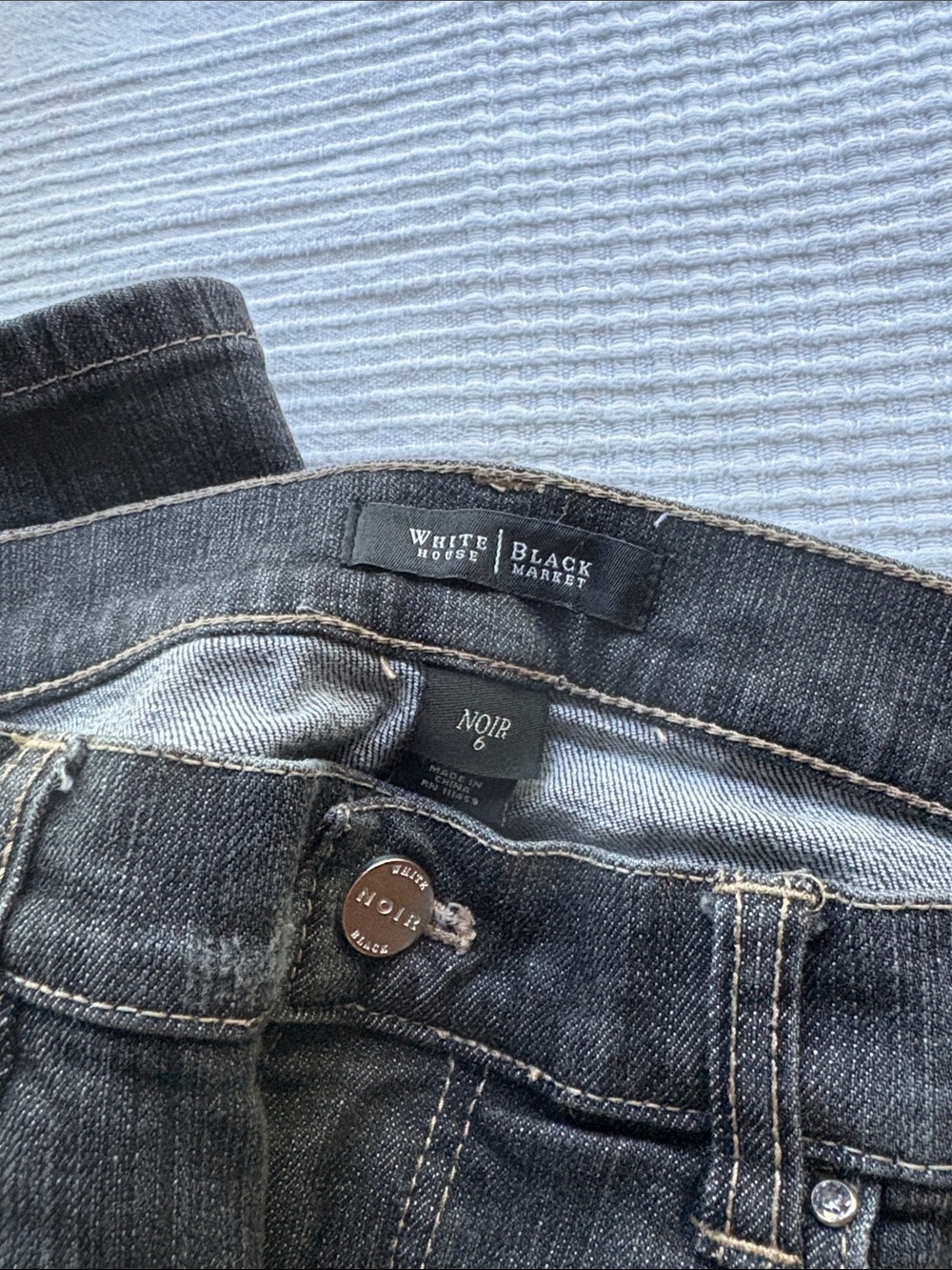 White House Black Market Noir Washed Black Jeans